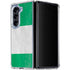 Nigeria Flag Distressed Galaxy Z Fold5 5G Clear Case